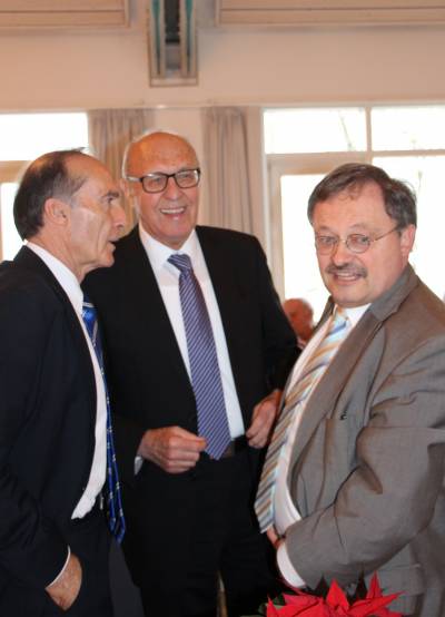 Eberhard Gienger MdB, Manfred Hollenbach, Klaus Herrmann (von links)